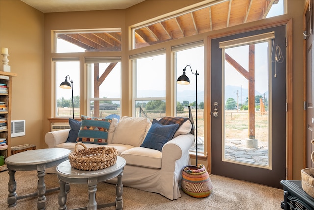 interior space featuring visible vents and a healthy amount of sunlight