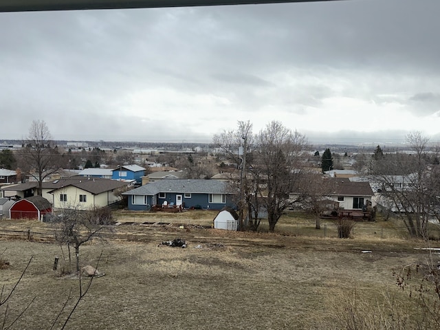 drone / aerial view featuring a residential view