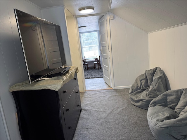 interior space with lofted ceiling