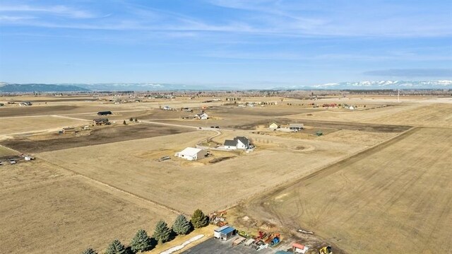 drone / aerial view featuring a rural view