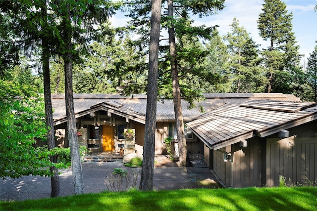 137 Eagle Bend Dr, Bigfork, MT 59911 - back of property with board and batten siding