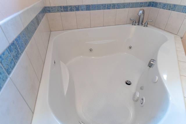 bathroom featuring a jetted tub