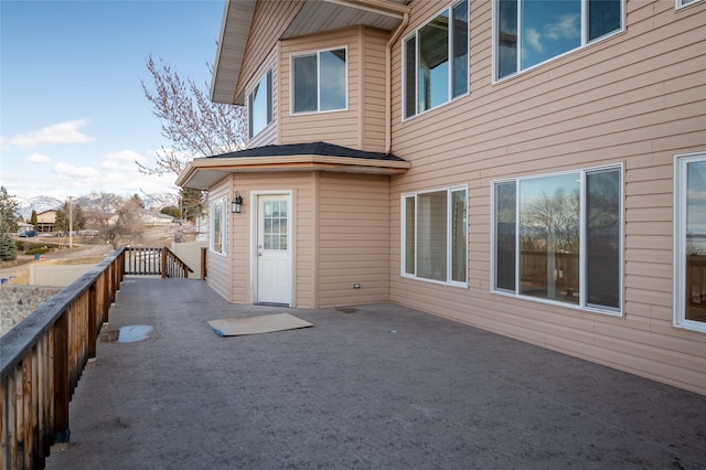 rear view of house with a patio area