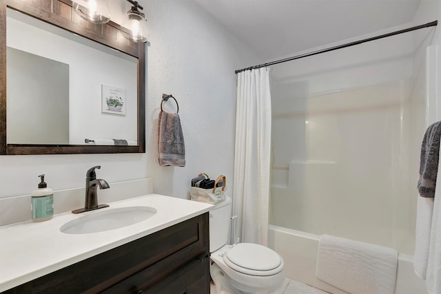 1081 Old Barn Rd, Seeley Lake, MT 59868 - full bath with vanity and shower / bathtub combination with curtain