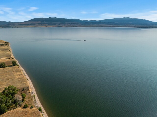 property view of water featuring a mountain view