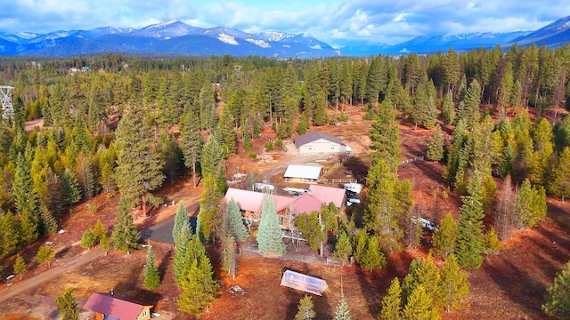 17 Mountain View Rd, Trout Creek, MT 59874 - aerial view of a forest and a mountain backdrop