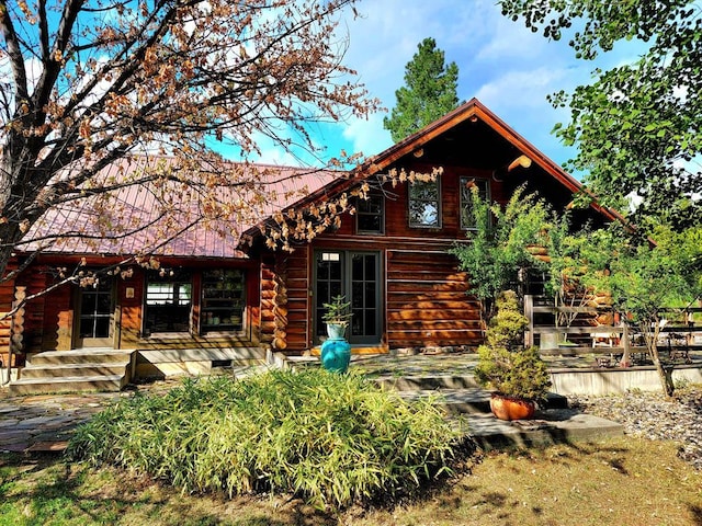 17 Mountain View Rd, Trout Creek, MT 59874 - back of house with log exterior