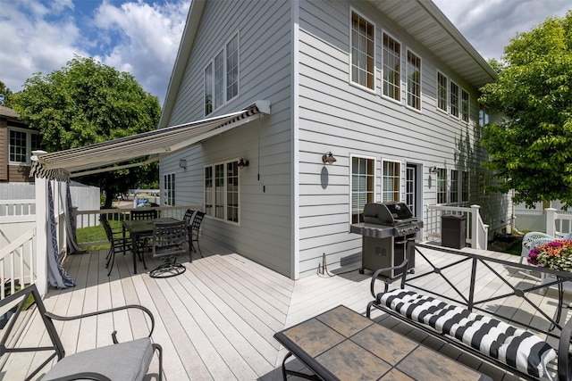 845 S California St, Helena, MT 59601 - deck with outdoor dining space and area for grilling