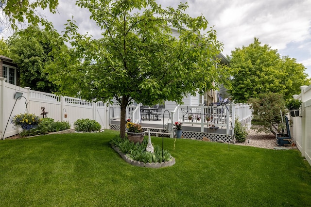 845 S California St, Helena, MT 59601 - fenced backyard with a deck