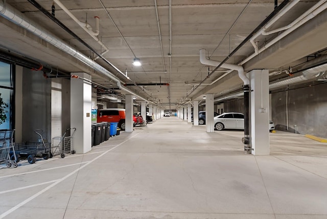 view of parking deck