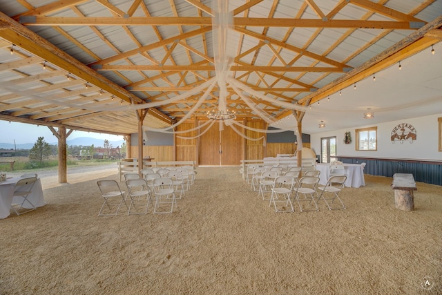 view of horse barn