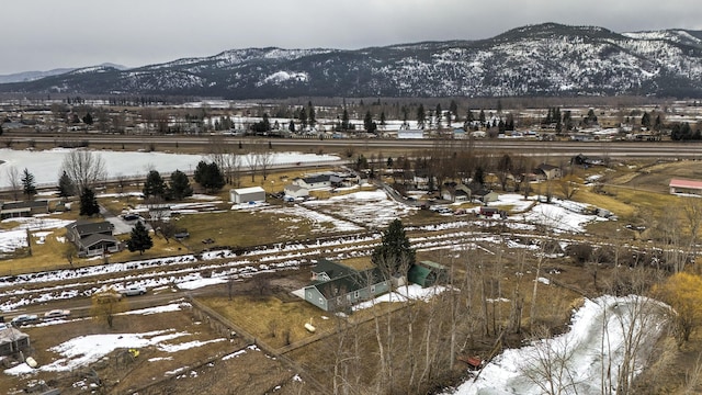 property view of mountains featuring a rural view