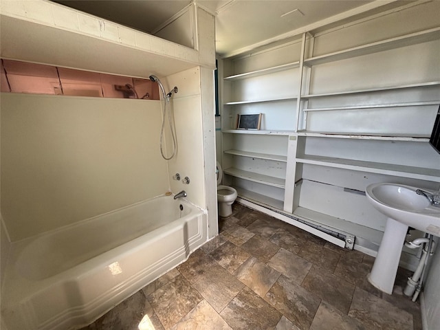 420 Virginia St, Butte, MT 59701 - bathroom featuring  shower combination and stone finish flooring
