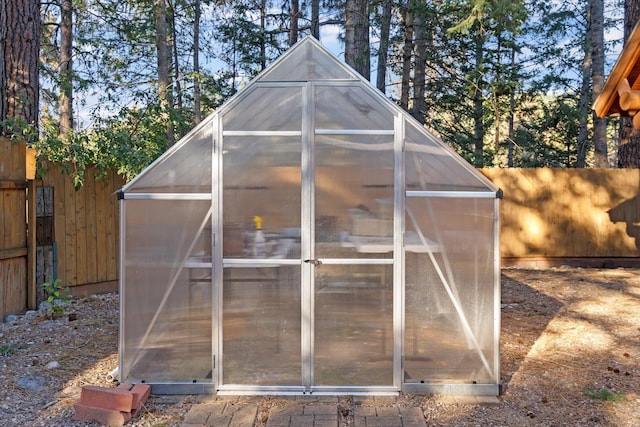32 Peaceful Ct, Bigfork, MT 59911 - view of greenhouse with a fenced backyard
