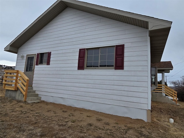 view of home's exterior