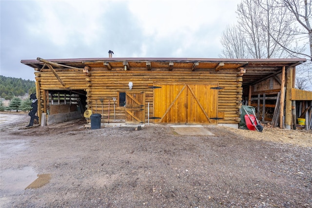 view of outdoor structure with an exterior structure and an outdoor structure