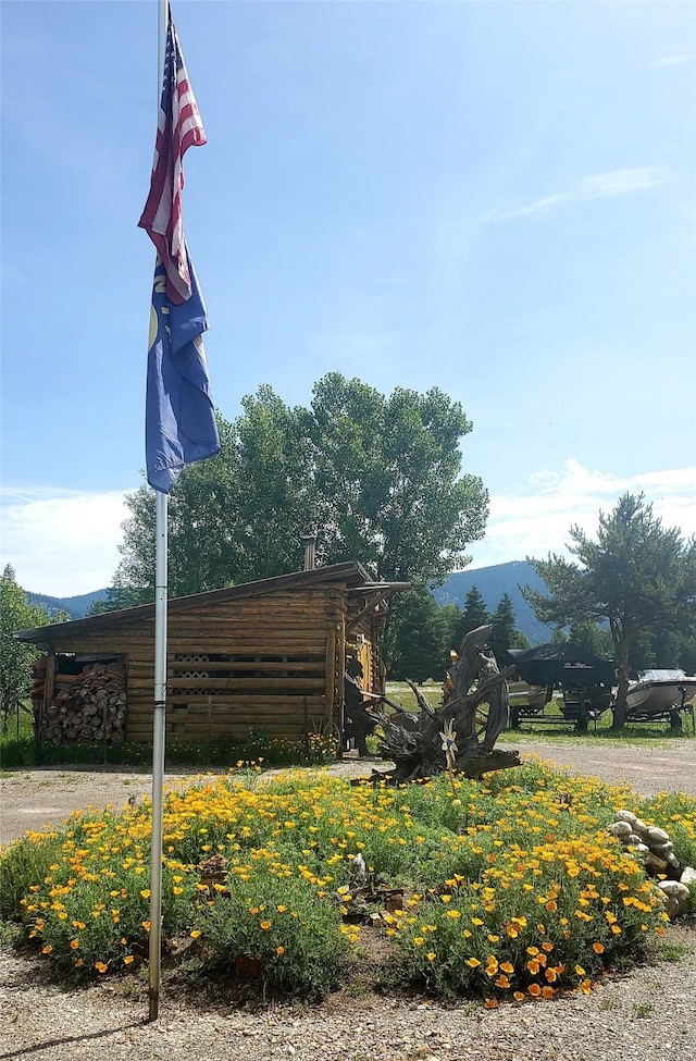 view of property's community featuring a mountain view