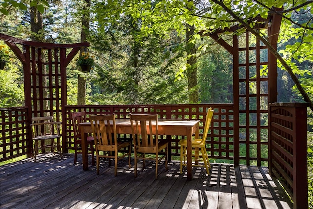 588 Ranch Rd, Bigfork, MT 59911 - view of wooden deck