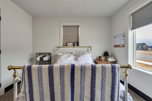 bedroom with baseboards