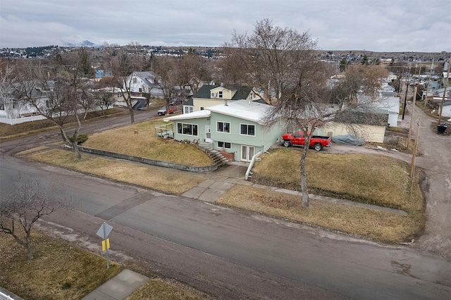 drone / aerial view featuring a residential view