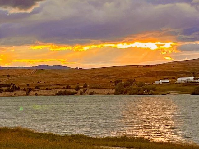 property view of water with a mountain view