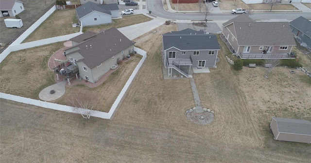 drone / aerial view featuring a residential view