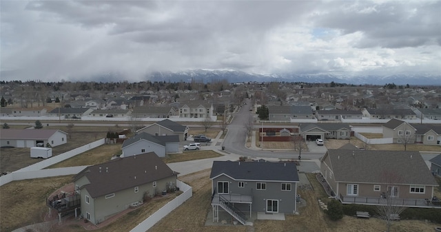 drone / aerial view featuring a residential view