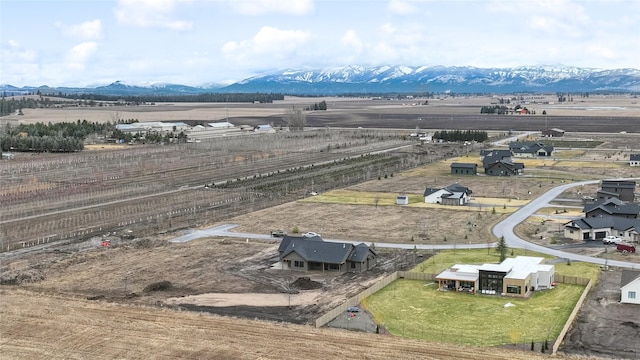 bird's eye view featuring a mountain view