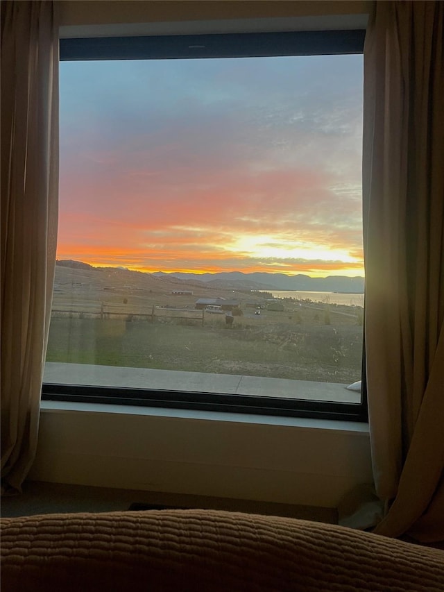 property view of water with a mountain view