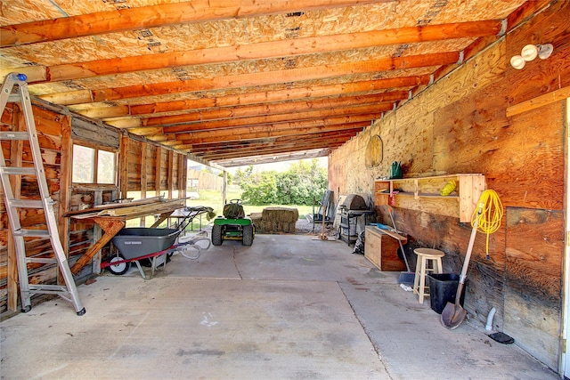 exterior space with an outbuilding, area for grilling, and an exterior structure