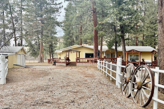 view of stable