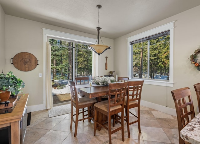 dining room featuring baseboards