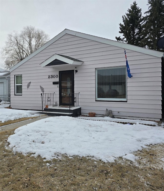 view of front of home