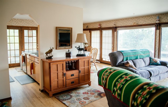 3676 Silverthorn Dr, Stevensville, MT 59870 - office featuring light wood-style flooring and plenty of natural light