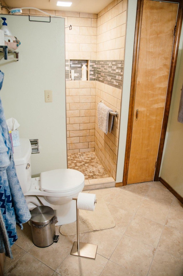 3676 Silverthorn Dr, Stevensville, MT 59870 - full bathroom featuring a stall shower and tile patterned flooring