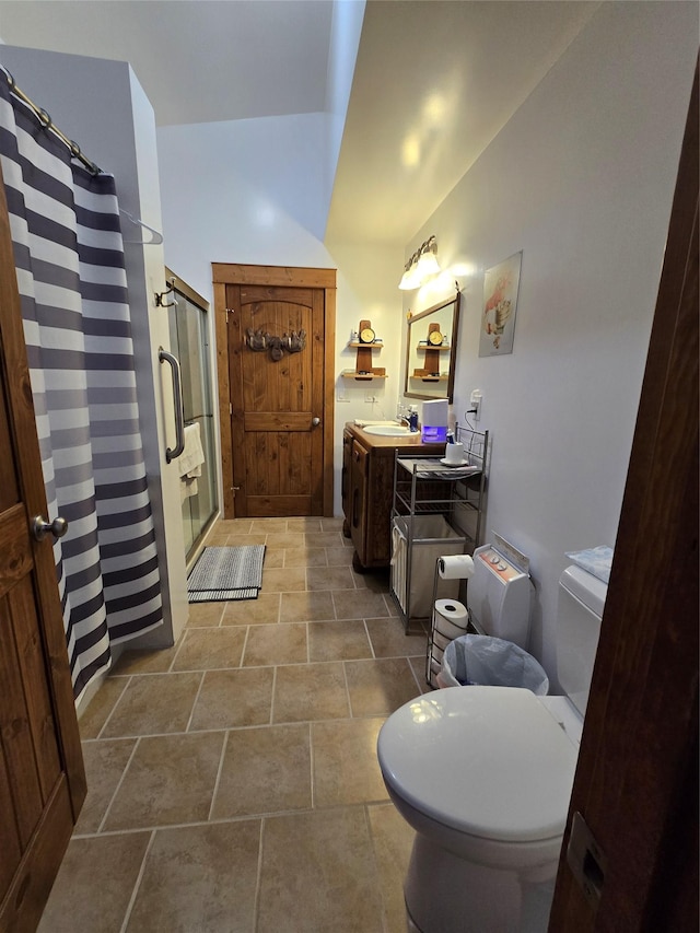 611 S Canyon Dr, Seeley Lake, MT 59868 - full bathroom with a shower stall and vanity
