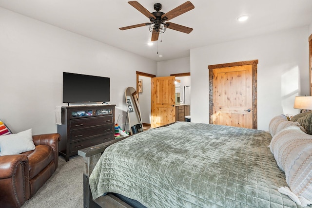 378 Skookum Rd, Lakeside, MT 59922 - carpeted bedroom featuring recessed lighting and ceiling fan