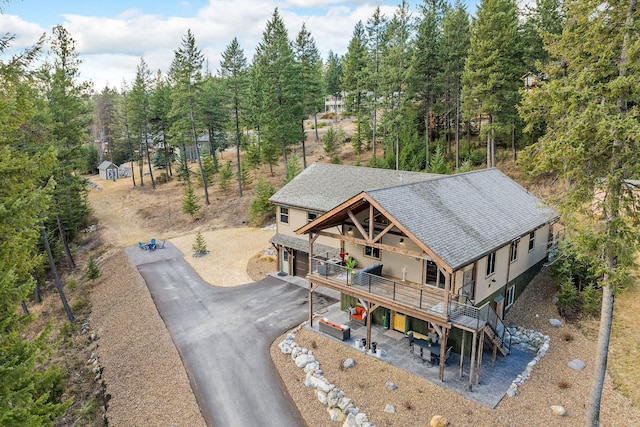 378 Skookum Rd, Lakeside, MT 59922 - view from above of property