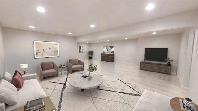 3805 US Highway 93 N, Eureka, MT 59917 - living area featuring recessed lighting and light wood finished floors
