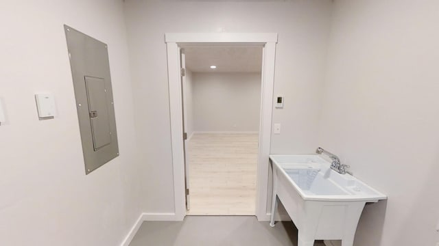 3805 US Highway 93 N, Eureka, MT 59917 - hallway with electric panel and baseboards