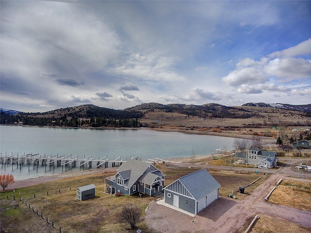 23877 3rd St, Dayton, MT 59914 - water view featuring mountains