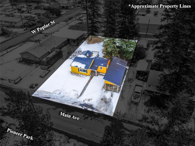 1613 Main Ave, Libby, MT 59923 - view from above of property