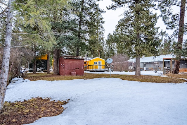 1613 Main Ave, Libby, MT 59923 - view of snowy yard