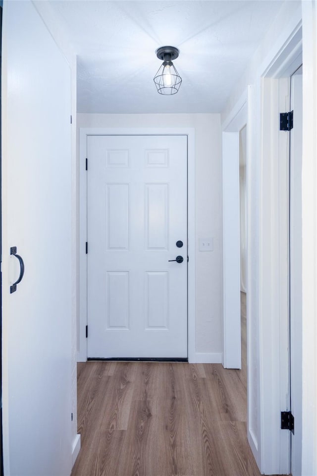 1613 Main Ave, Libby, MT 59923 - entryway featuring wood finished floors and baseboards