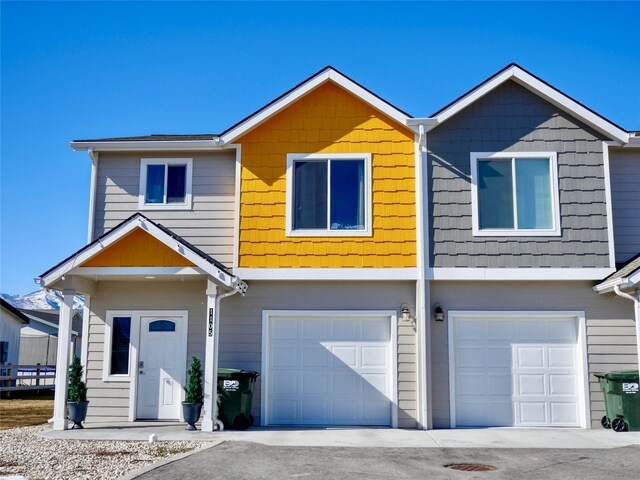 1105 Jessica Ct, Corvallis, MT 59828 - view of front of house featuring a garage and driveway