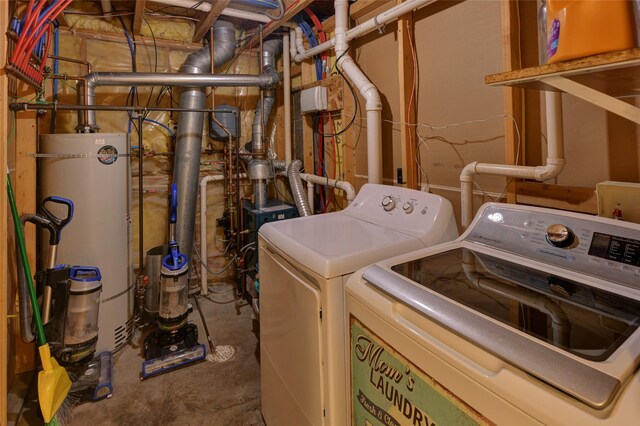 873 Guthrie Rd, Helena, MT 59602 - laundry area with water heater, independent washer and dryer, and laundry area