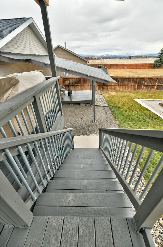 873 Guthrie Rd, Helena, MT 59602 - wooden deck featuring a yard and fence