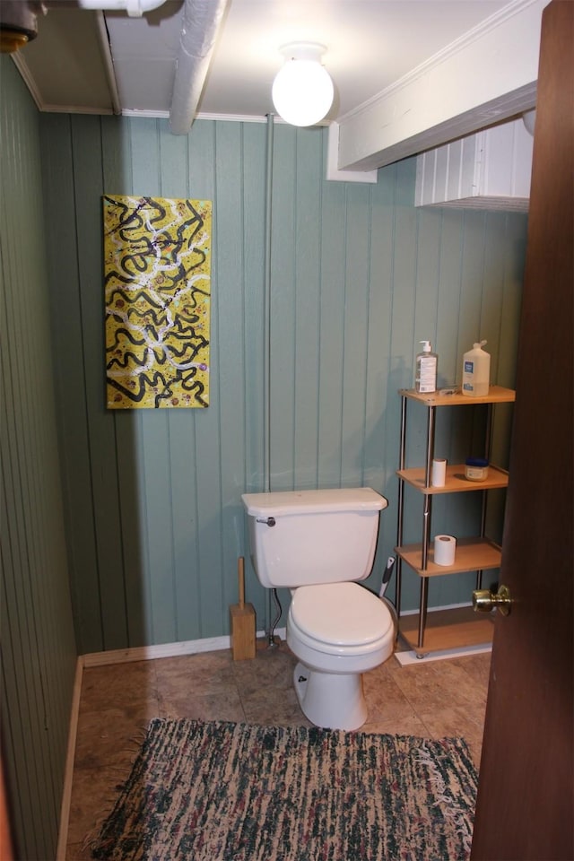1626 W Central Ave, Missoula, MT 59801 - bathroom featuring wooden walls and tile patterned floors