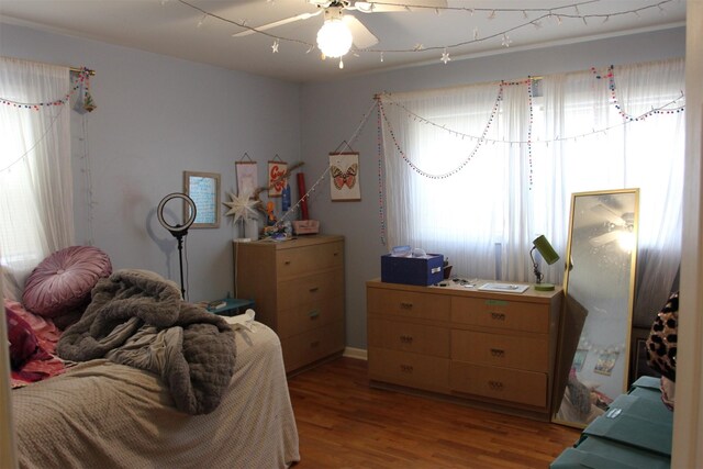 1626 W Central Ave, Missoula, MT 59801 - bedroom featuring light wood-style floors and a ceiling fan