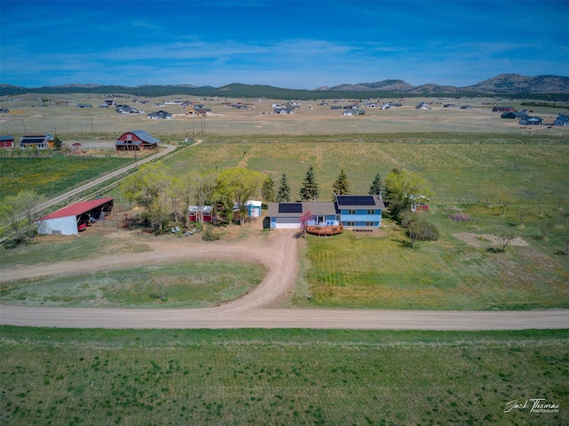 overview of rural landscape featuring mountains
